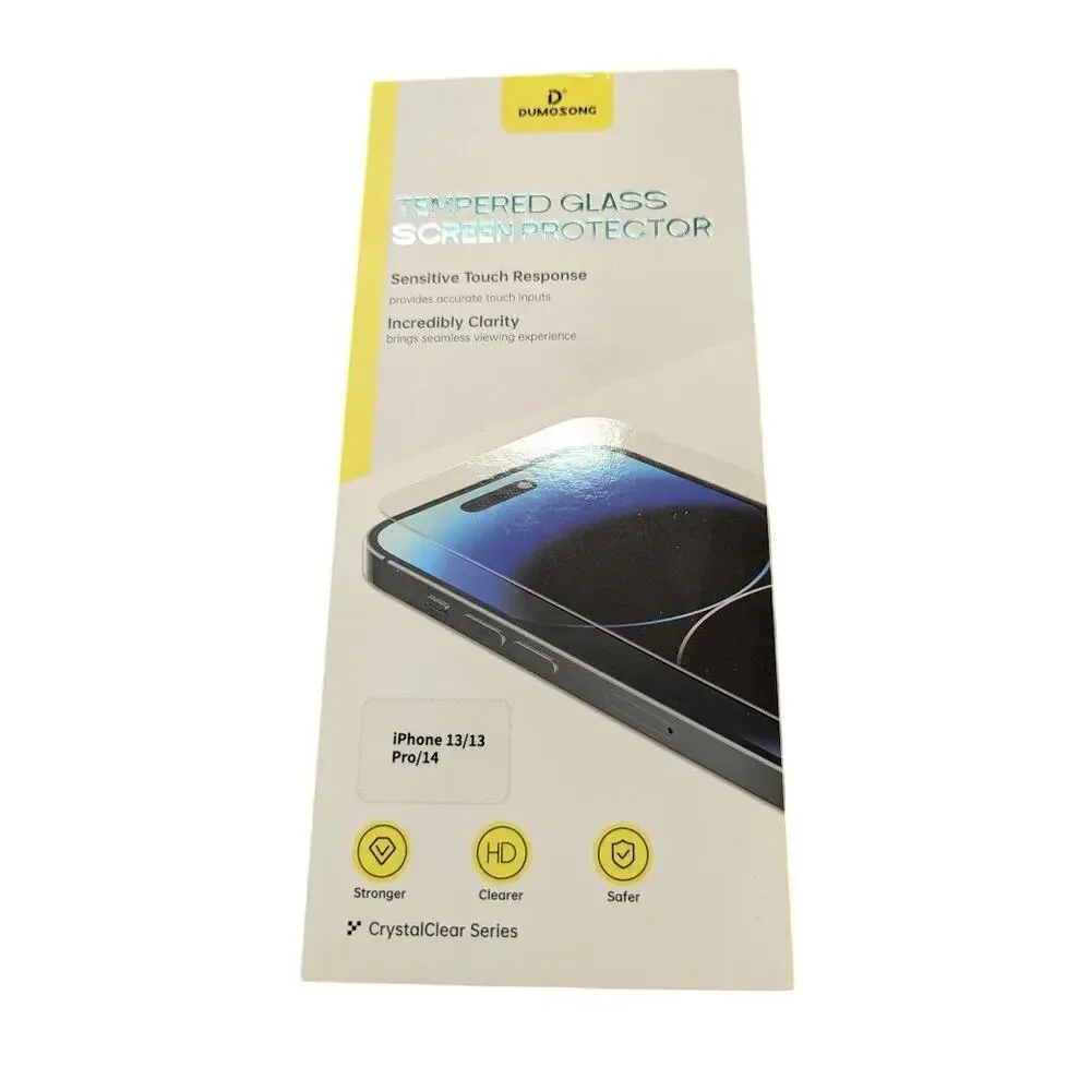 DUMOSONG tempered glass screen protector IPhone 13/13 pro/14